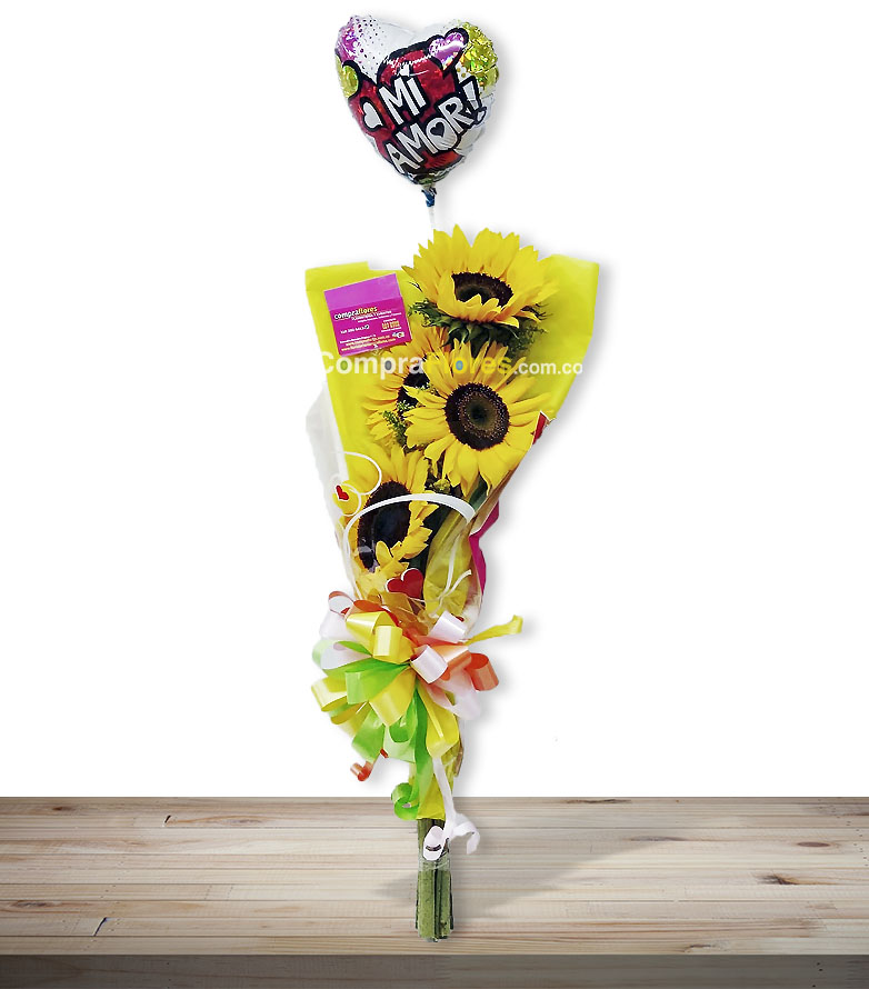 Bouquet de girasoles  flores en cali