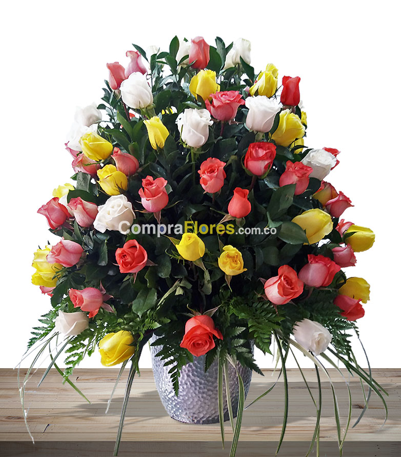 Arreglo Redondo en Base de Ceramica