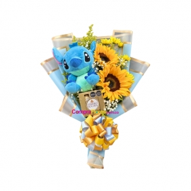 Bouquet de Girasoles con Stitch